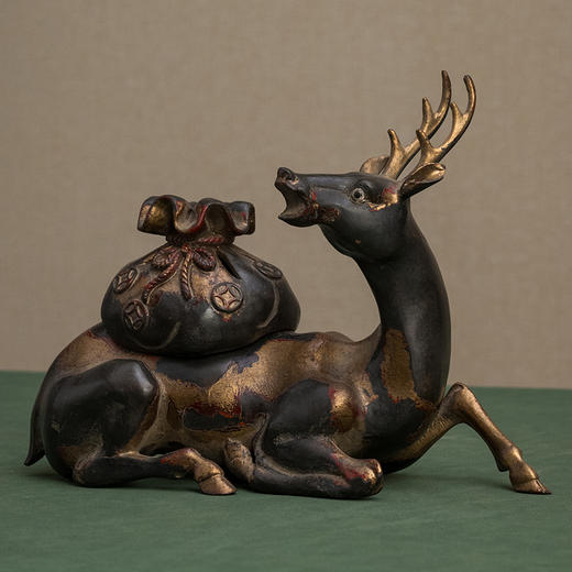 清 铜泥金卧鹿香薰 商品图0