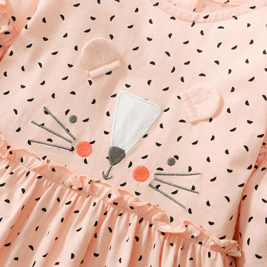 【展现欧美风范，保暖又时尚！】新款欧美女童连衣裙秋季长袖儿童公主裙纯棉休闲童裙设计精致，注重细节，展现了欧美风格的时尚与优雅 商品图2