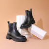 Safiya/索菲娅2023秋冬百搭圆头烟筒厚底英伦切尔西靴 SF34116018 商品缩略图3