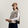 谜底针织背心女2023冬季新款复古学院风圆领套头针织衫234MZ1853 商品缩略图1