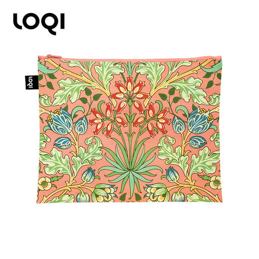 【收纳袋】德国LOQI博物馆系列 威廉莫里斯系列ZP.WM 环保收纳袋三件套  文具数码配件收纳整理套包洗漱化妆防泼水 威廉莫里斯系列 商品图1