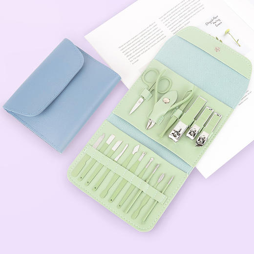 【轻松运用！轻拂指间】指甲钳套装美甲工具套装，全套指甲刀家用美容套指甲剪，精致玲珑 方便携带,刀头顺滑,贴心护理,设计时尚新颖。ry  商品图0