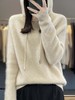 2023年秋冬新款韩版女士连帽长袖针织衫女士外地套头纯色针织帽衫 商品缩略图0
