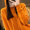 2023秋冬新款针织衫上衣韩版女士连帽长袖卫衣套头纯色针织帽衫女 商品缩略图1