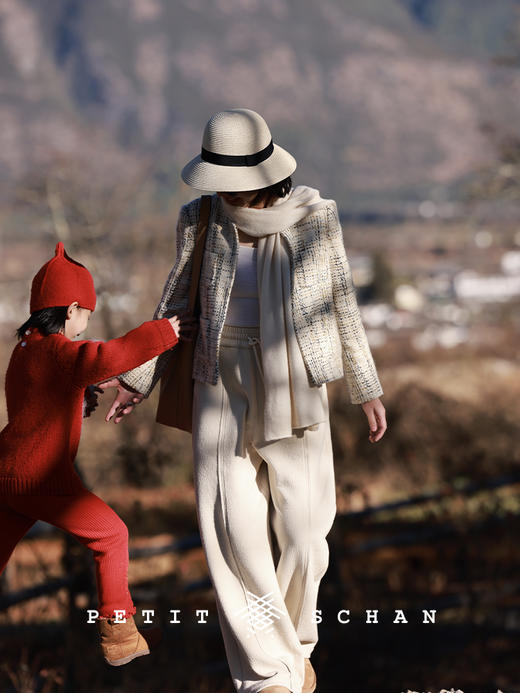 PETIT SCHAN小闪 CLO#189 relaxation  松弛感 棉混纺直筒收口两穿宽松休闲裤卫裤 商品图11