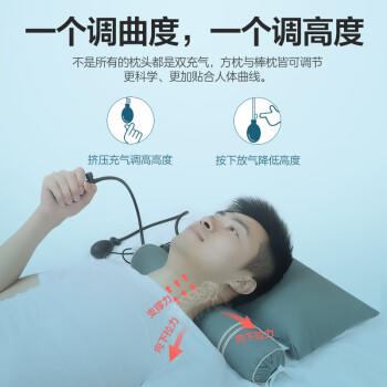 蜀国御 颈椎双充气热敷枕头套装舒适睡眠圆形糖果荞麦壳决明子圆柱成人 商品图1