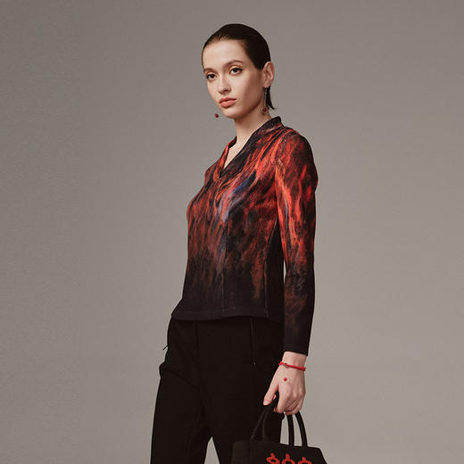 TANGY Collection天意精品 2023冬季新品商场同款国风女士休闲T恤 商品图1