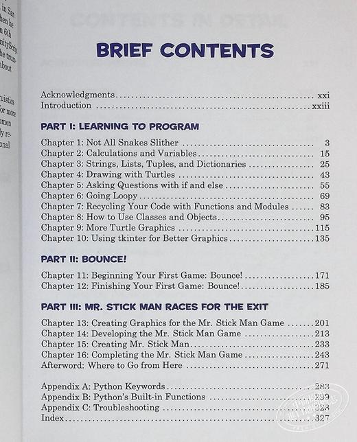 【中商原版】少儿Python 第2版 一个有趣的编程介绍 Python for Kids英文原版  A Playful Introduction to Programming 商品图3