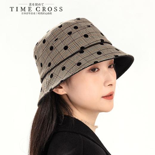 YORO容若波点格纹渔夫帽（DN0005） 商品图0