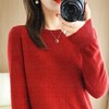 秋冬新款圆领毛衣女套头针织衫纯色长袖女装薄款内搭短款打底衫 商品缩略图6