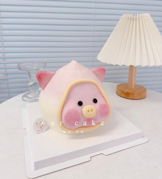 立体桃子猪卡通蛋糕-低糖处理无添加 商品图2