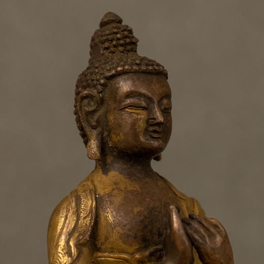 清 铜鎏金释迦摩尼佛像 商品图2