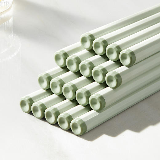 「5双装！合金筷」筷子家用耐温防滑一人一筷颜值合金筷酒店厨房餐具餐饮用具 商品图0