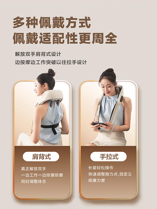 【5D按摩,别让酸痛影响到您的生活!】志高肩颈按摩器仿真揉捏肩部颈椎按摩仪斜方肌护颈仪是您放松身心、舒缓疲劳的理想选择。 商品图2