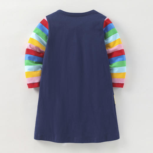 【欧美风格设计，宝宝穿上俏皮可爱！】Little maven欧美童裙 秋季新款童装童连衣裙卡通长袖女童连衣裙 商品图2