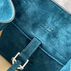 渠道原材 TR Margaux 10 小号手提包  蓝丝绒磨砂皮单肩斜挎包 商品缩略图11