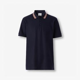 【预定款】BURBERRY 博柏利 男士全新深蓝色 棉质TB刺绣短袖POLO衫 8056222