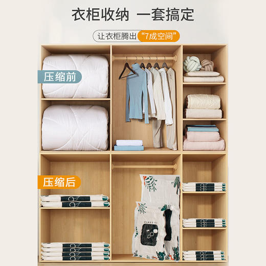 真空压缩袋衣服收纳袋棉被真空袋抽真空收纳袋衣物袋工厂批发家用 商品图2