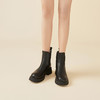 Safiya/索菲娅2023秋冬百搭圆头烟筒厚底英伦切尔西靴 SF34116018 商品缩略图2