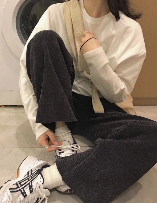 二店7y 【升级版】更加柔顺的250克新疆长绒棉小白T 长袖T恤 商品图5