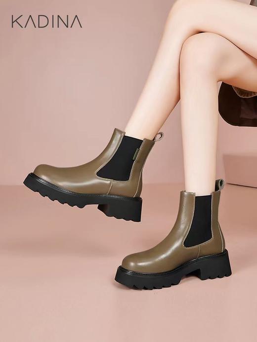 【秋季新款卡迪那】| A座3F 秋款女士高帮靴 无鞋带款 商品图2