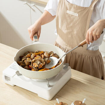 京东京造 锅铲 316不锈钢炒菜铲子炒勺花梨木长柄硅胶垫防烫不粘 /厨具 /厨用工具 /铲勺 商品图2