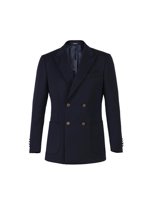 callisto银河蓝绵羊毛混纺西服 FSBWJ053C BL 商品图5