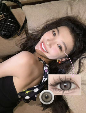 recolook·年抛 水滴光晕；易梦玲同款黑茶色 不管什么角度都显的眼睛水汪汪的；14.5/备注双眼度数