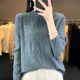 秋冬新款针织衫毛衣女半高领打底羊毛绒衫韩版女外贸