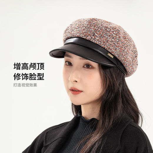 YORO容若经典粗花呢海军帽（DN0008） 商品图2