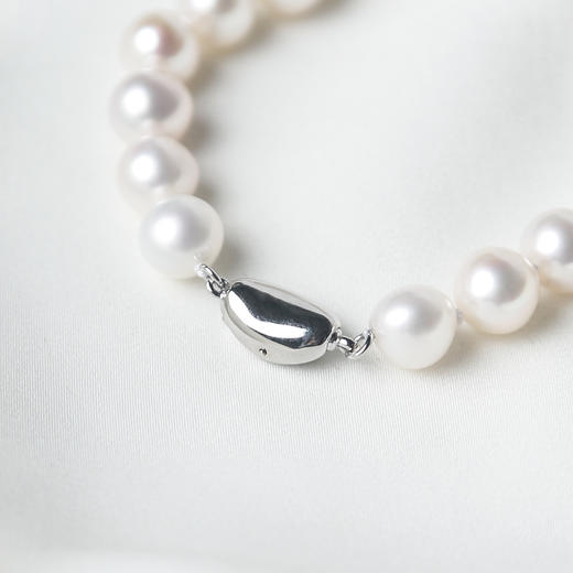 “和光”银镀白金淡水AK珍珠高定项链 商品图3