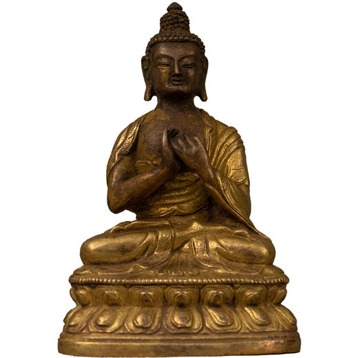 清 铜鎏金释迦摩尼佛像 商品图5