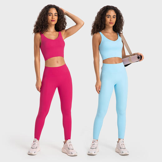 【透气不闷热，柔软舒适!】merillat梅丽莱特秋季新款无尴尬线高腰提臀弹力运动裸感瑜伽裤女 商品图3