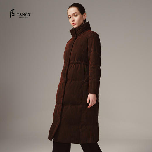 TANGY Collection天意精品 2023冬季新品商场同款国风中长款羽绒服外套 商品图0