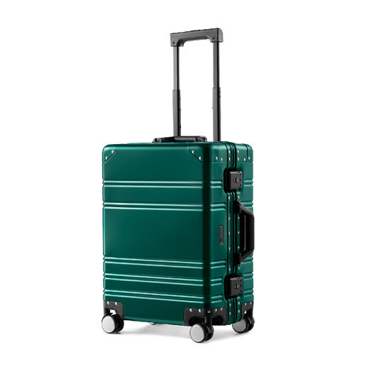 银座商务铝框行李箱万向轮铝镁合金旅行箱密码锁拉杆箱20寸 A-9128K 商品图1