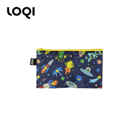 德国LOQI 艺术系列 kids系列 mini环保收纳袋三件套合集  文具数码配件收纳整理套包洗漱化妆防泼水