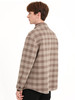 callisto卡其顺色棋盘格全绵羊毛夹克 FSFEJ051C KA 商品缩略图2