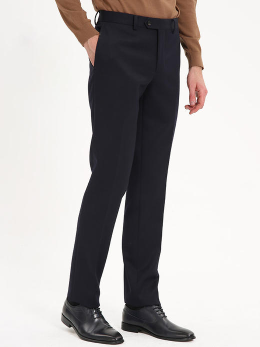 callisto银河蓝羊毛混纺西裤 FSBWP053C BL 商品图1