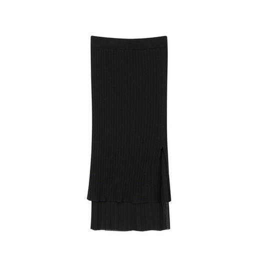 谜底长款半身裙2023冬新款复古百搭时髦正反两穿长裙女234MB1578 商品图4