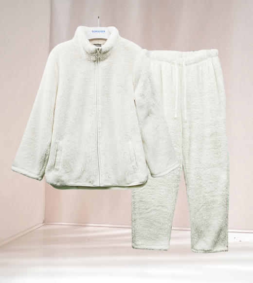 【舒棉绒摇粒绒】SCHIESSER德国舒雅女士舒棉绒摇粒绒厚款家居服可外穿套装470g 31/20805H 商品图0