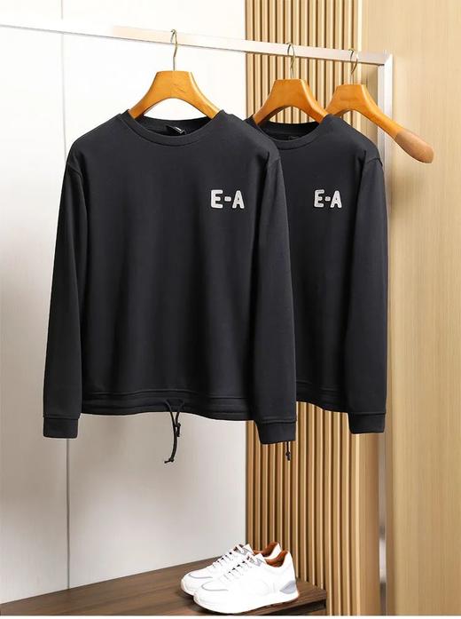 柜2800！阿尼玛同款男士贴布绣休闲圆领毛圈卫衣 商品图0