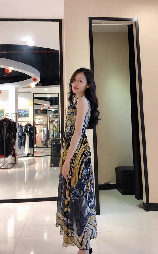 【伯妮斯茵】1S7141--连衣裙--鸢尾花--《燃烧的灵魂—梵高》 商品图3