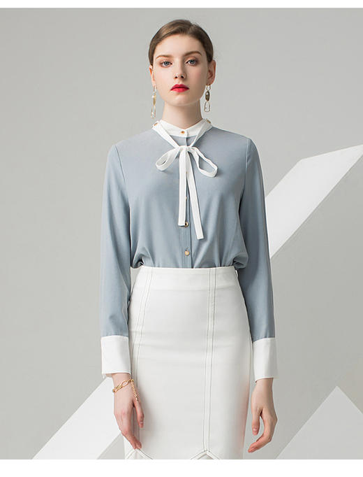 秒99元！职业装长袖衬衫小清新衬衣 商品图0