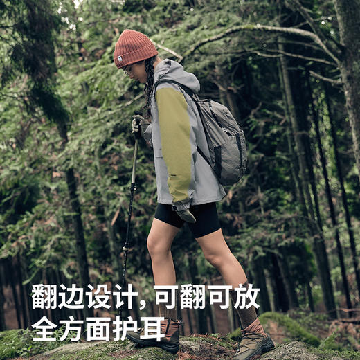 Naturehike挪客保暖毛线帽加绒户外运动帽女登山针织帽子抓绒帽 商品图4