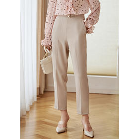 欧芮儿秋装高腰显瘦休闲裤女时尚直筒宽松西装裤2020新款