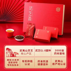 元生泰 紫灵芝茶 5g/袋*6袋/盒*4盒 紫灵芝 礼盒装 药食同源 泡茶煮茶养生茶