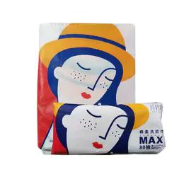 苏软软80抽珍珠纹洗脸巾*3包1提 商品图0