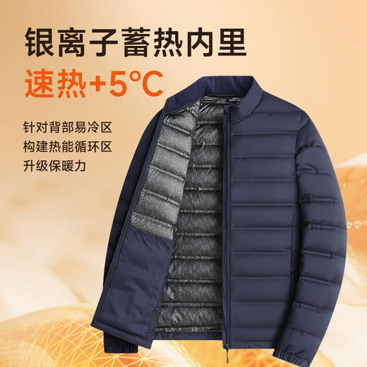 【新款DZP】大依优型大码羽绒服90鸭绒立领外套休闲胖子大码男休闲宽松加肥加大上衣冬季 商品图3