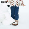 【实体店同款】女童全腰牛仔夹裤2023年冬季新款安奈儿童装XG346800 商品缩略图3