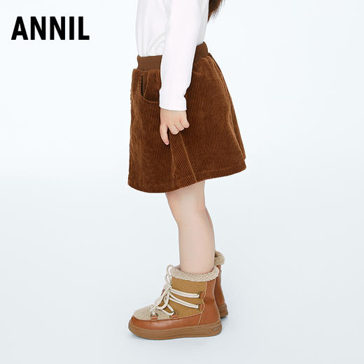 【实体店同款】女童半裙2023年冬季新款安奈儿童装XG343798 商品图2